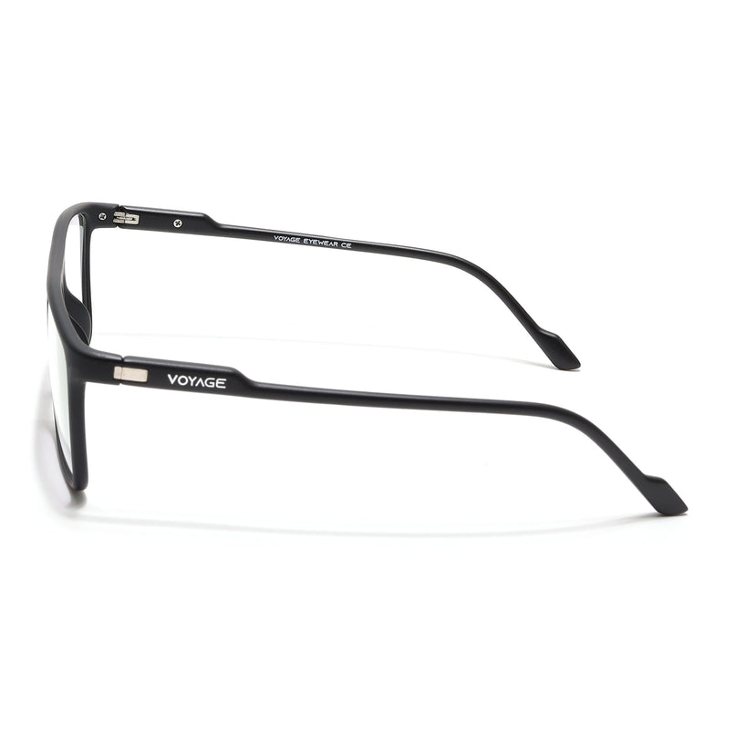 Voyage Visionary Select Matt Black Rectangle Eyeglasses for Men & Women - SLMG6457-C1