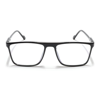 Voyage Visionary Select Shine Black Rectangle Eyeglasses for Men & Women - SLMG6458-C2