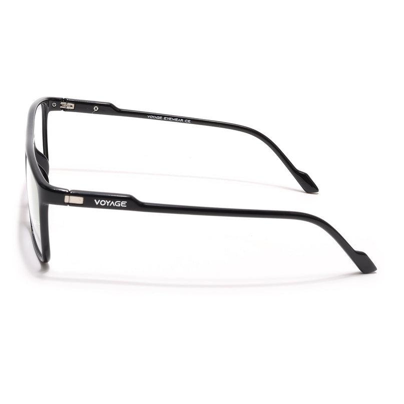Voyage Visionary Select Shine Black Rectangle Eyeglasses for Men & Women - SLMG6458-C2