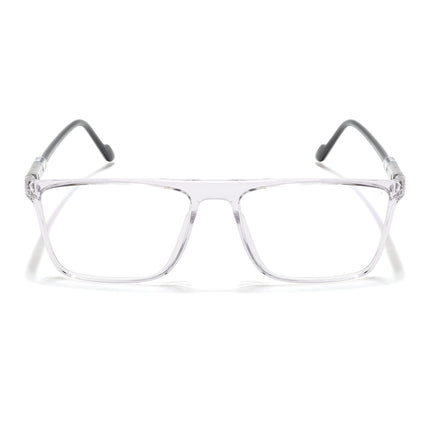 Voyage Visionary Select Transparent Rectangle Eyeglasses for Men & Women - SLMG6459-C3
