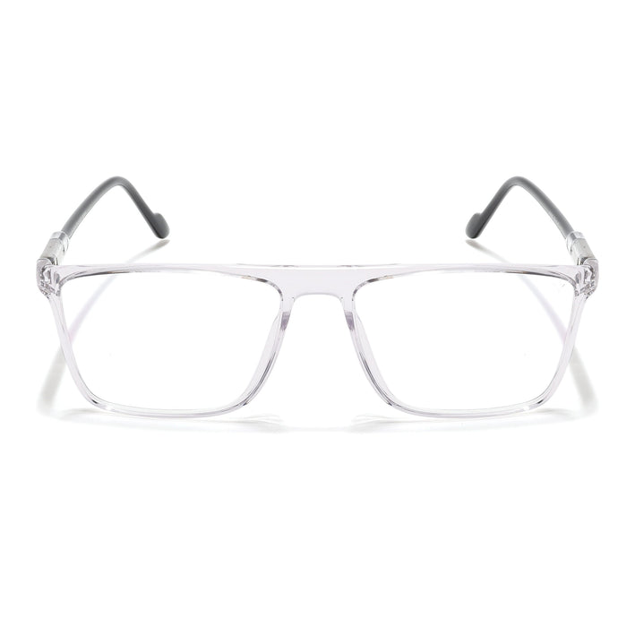 Voyage Visionary Select Transparent Rectangle Eyeglasses for Men & Women - SLMG6459-C3