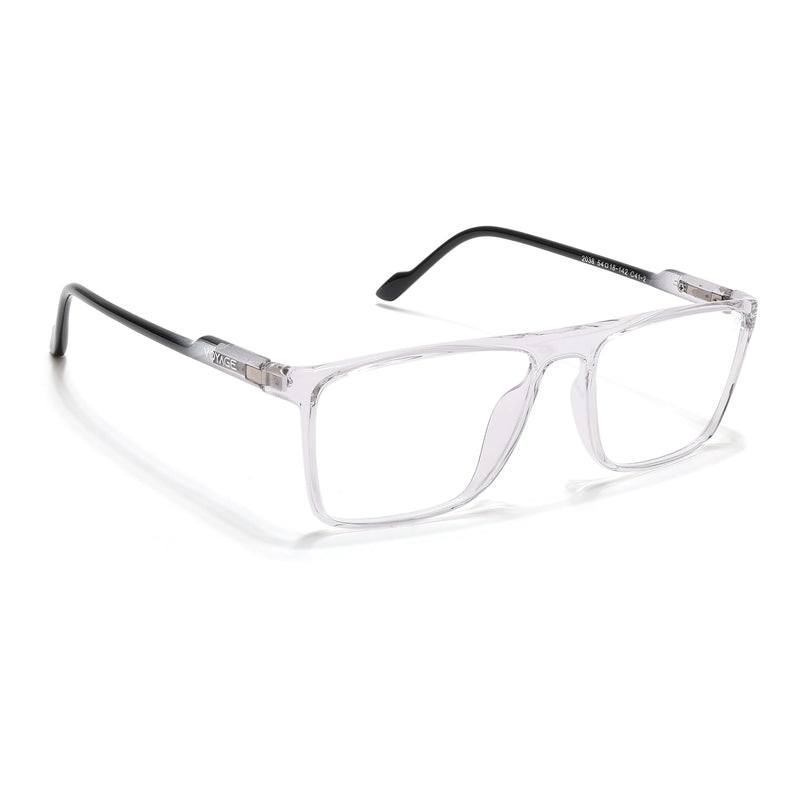 Voyage Visionary Select Transparent Rectangle Eyeglasses for Men & Women - SLMG6459-C3