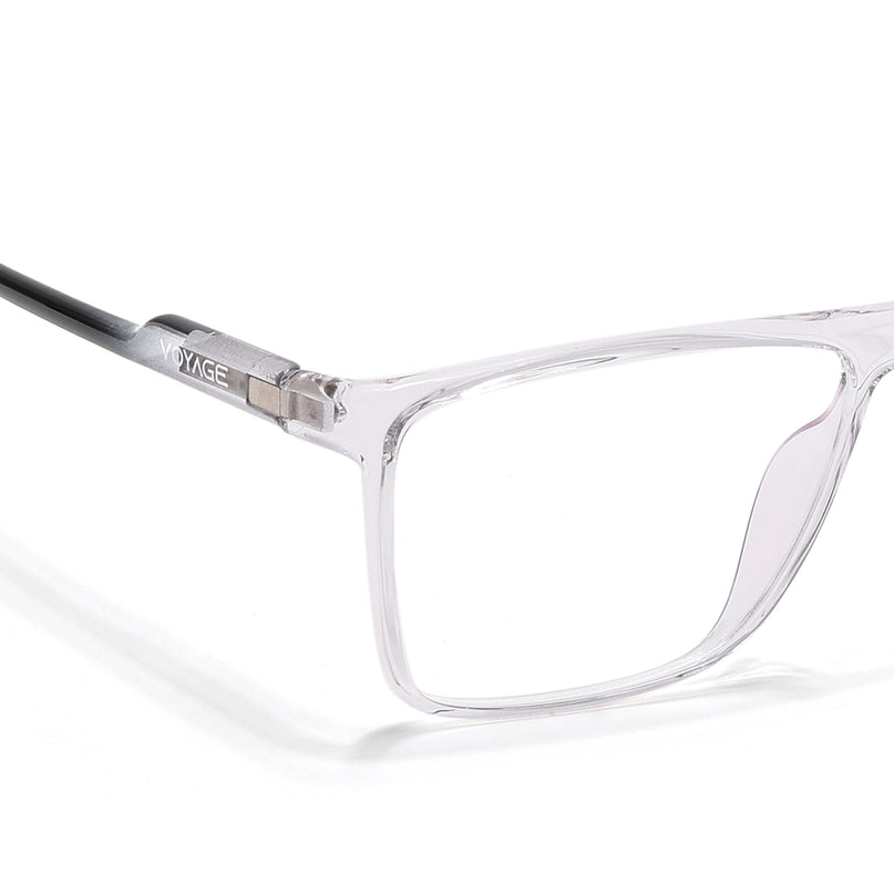 Voyage Visionary Select Transparent Rectangle Eyeglasses for Men & Women - SLMG6459-C3