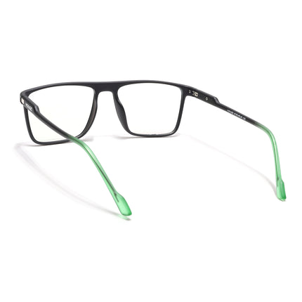 Voyage Visionary Select Matt Black Rectangle Eyeglasses for Men & Women - SLMG6460-C4