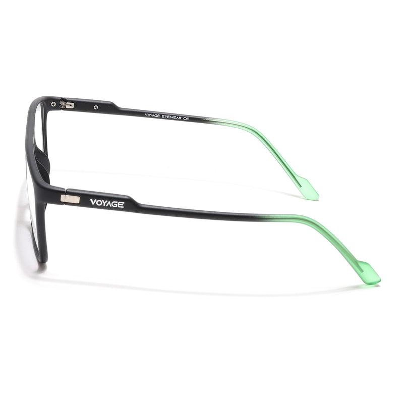 Voyage Visionary Select Matt Black Rectangle Eyeglasses for Men & Women - SLMG6460-C4