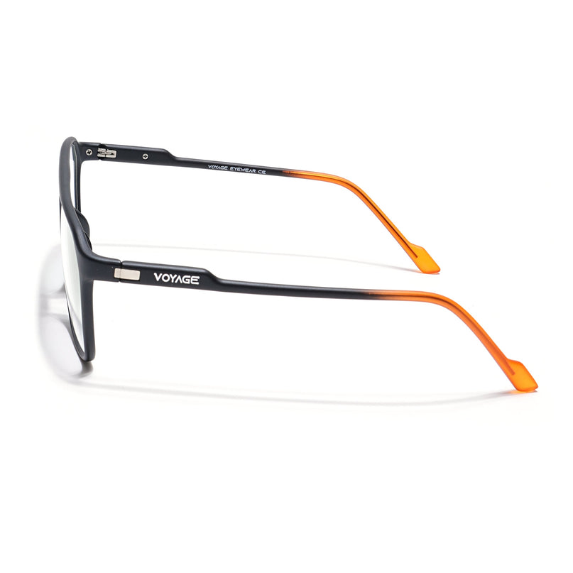 Voyage Visionary Matt Black Square Eyeglasses for Men & Women - SLMG6409-C1