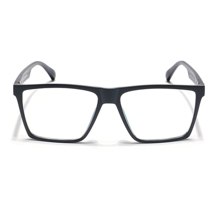 Voyage Visionary Matt Black Square Eyeglasses for Men & Women - SLMG6359-C1