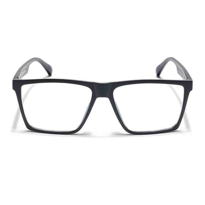 Voyage Visionary Matt Black Square Eyeglasses for Men & Women - SLMG6359-C1