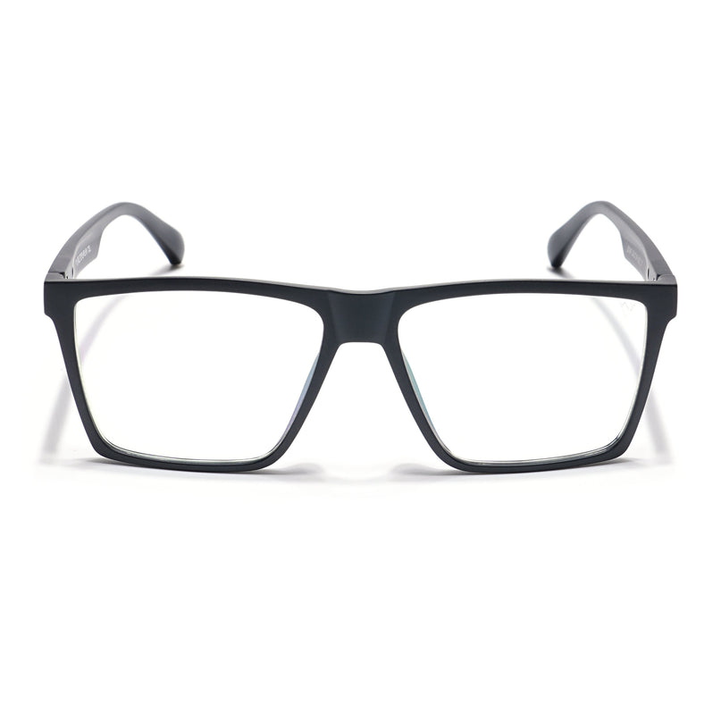 Voyage Visionary Matt Black Square Eyeglasses for Men & Women - SLMG6359-C1