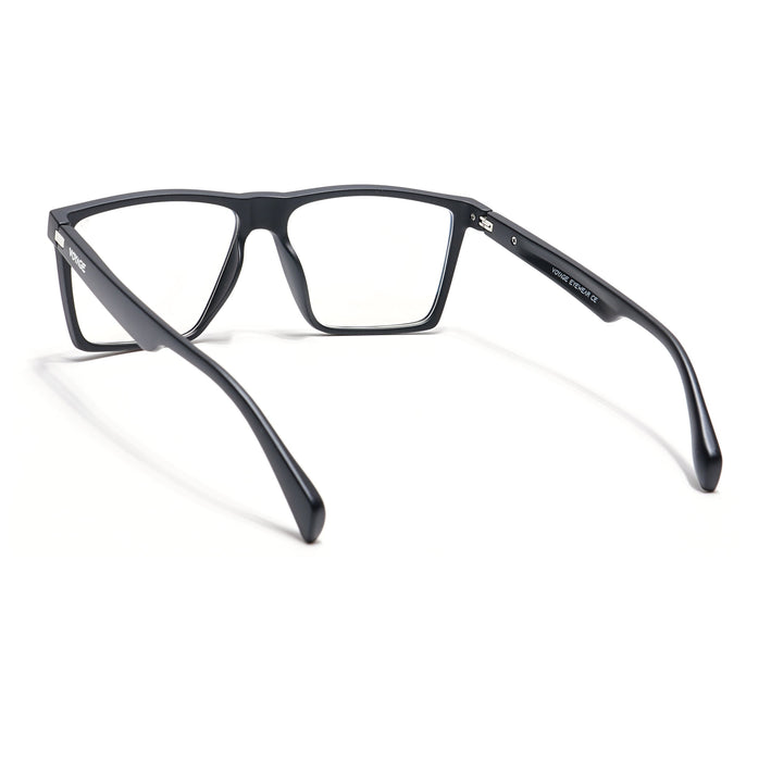 Voyage Visionary Matt Black Square Eyeglasses for Men & Women - SLMG6359-C1