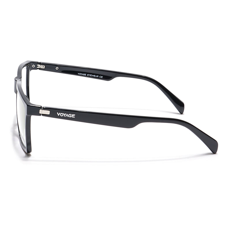 Voyage Visionary Shine Black Square Eyeglasses for Men & Women - SLMG6360-C2