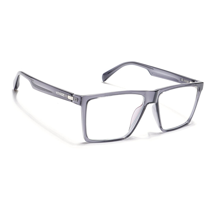 Voyage Visionary Grey Square Eyeglasses for Men & Women - SLMG6361-C3