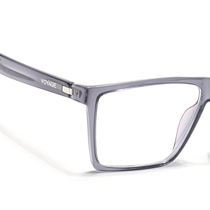 Voyage Visionary Grey Square Eyeglasses for Men & Women - SLMG6361-C3