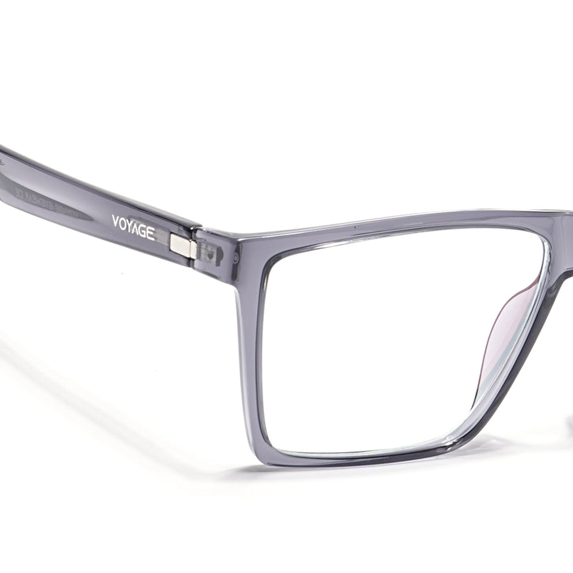 Voyage Visionary Grey Square Eyeglasses for Men & Women - SLMG6361-C3