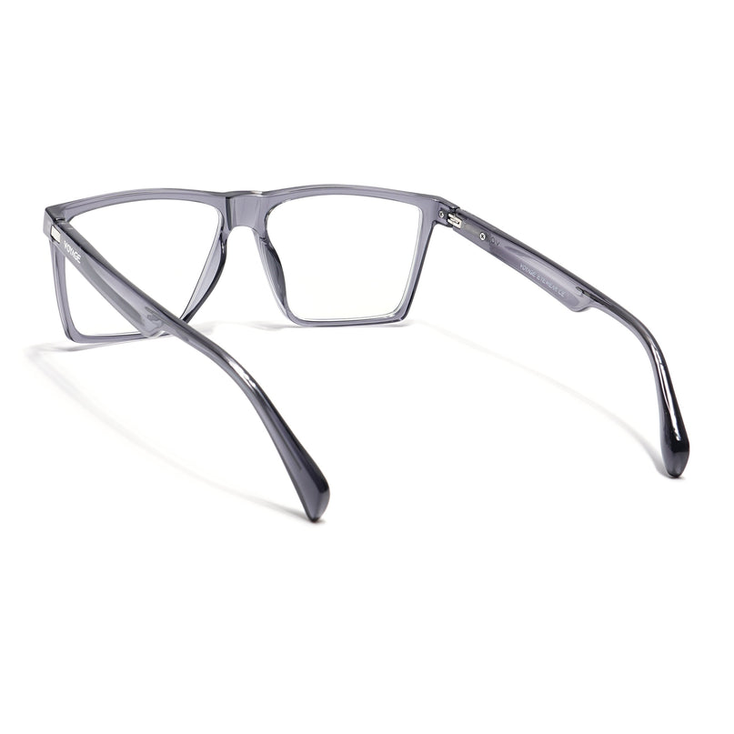 Voyage Visionary Grey Square Eyeglasses for Men & Women - SLMG6361-C3