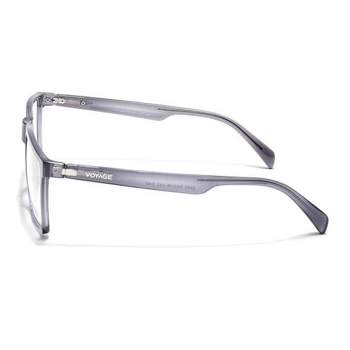 Voyage Visionary Grey Square Eyeglasses for Men & Women - SLMG6361-C3