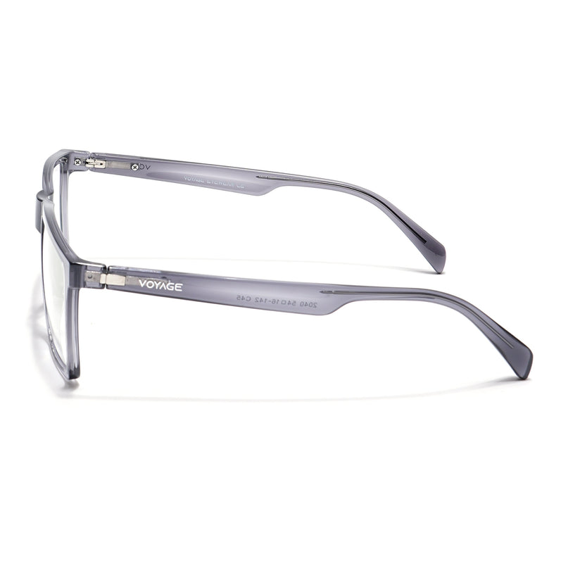 Voyage Visionary Grey Square Eyeglasses for Men & Women - SLMG6361-C3