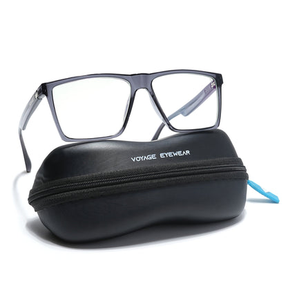 Voyage Visionary Grey Square Eyeglasses for Men & Women - SLMG6361-C3