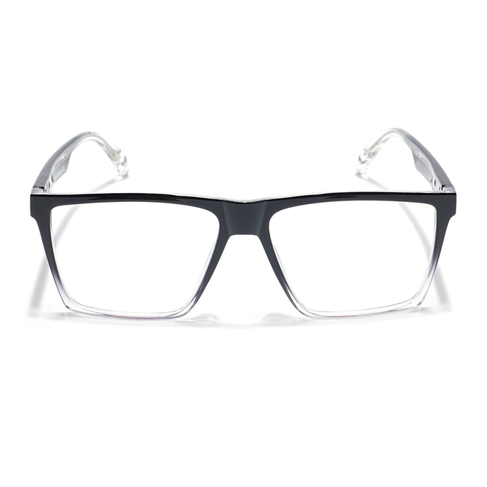 Voyage Visionary Black & Transparent Square Eyeglasses for Men & Women - SLMG6363-C5