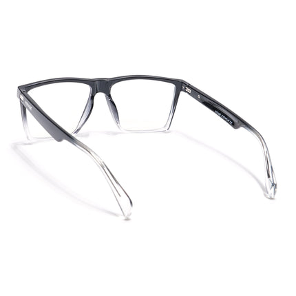 Voyage Visionary Black & Transparent Square Eyeglasses for Men & Women - SLMG6363-C5