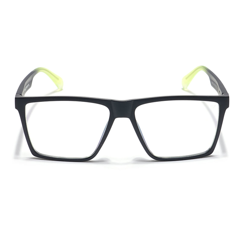 Voyage Visionary Matt Black Square Eyeglasses for Men & Women - SLMG6364-C6