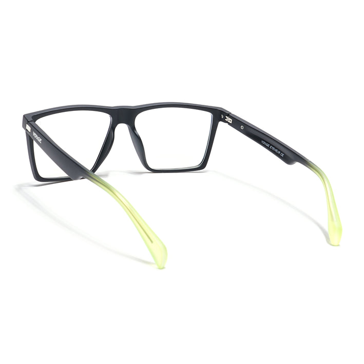 Voyage Visionary Matt Black Square Eyeglasses for Men & Women - SLMG6364-C6