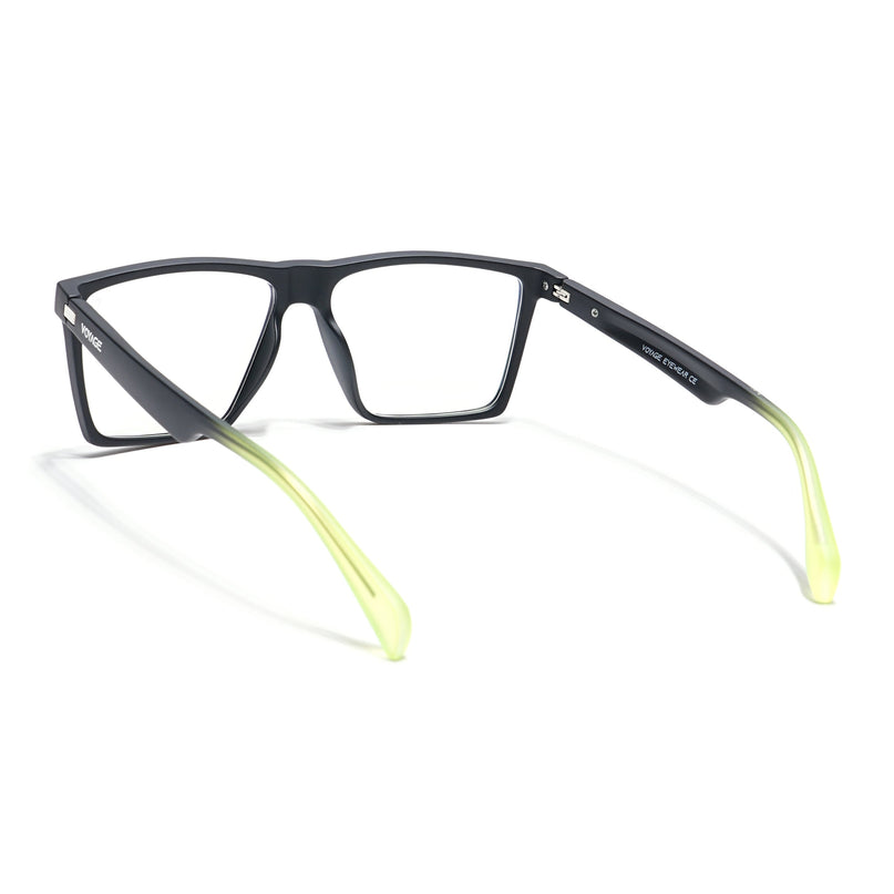 Voyage Visionary Matt Black Square Eyeglasses for Men & Women - SLMG6364-C6
