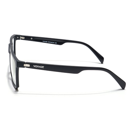 Voyage Visionary Matt Black Square Eyeglasses for Men & Women - SLMG6366-C1