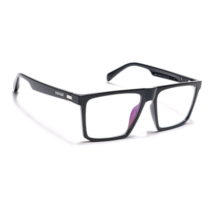 Voyage Visionary Shine Black Square Eyeglasses for Men & Women - SLMG6367-C2
