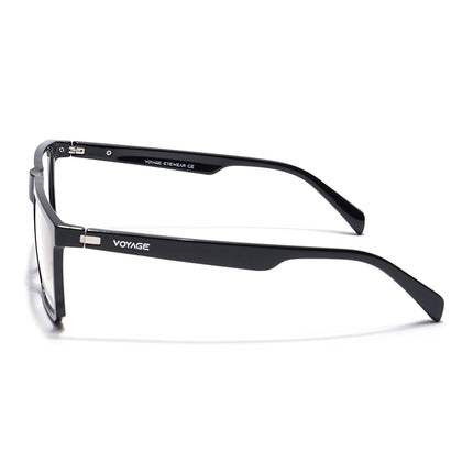 Voyage Visionary Shine Black Square Eyeglasses for Men & Women - SLMG6367-C2