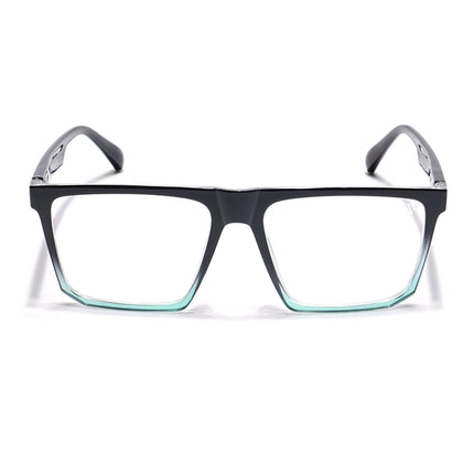 Voyage Visionary Black & Green Square Eyeglasses for Men & Women - SLMG6368-C3