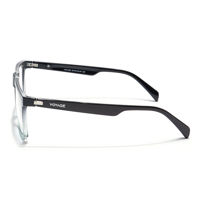 Voyage Visionary Black & Green Square Eyeglasses for Men & Women - SLMG6368-C3