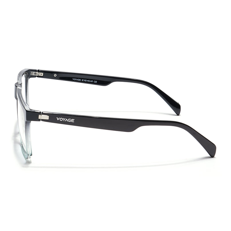 Voyage Visionary Black & Green Square Eyeglasses for Men & Women - SLMG6368-C3