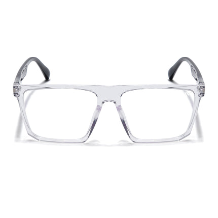 Voyage Visionary Transparent Square Eyeglasses for Men & Women - SLMG6369-C4