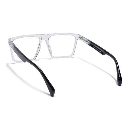 Voyage Visionary Transparent Square Eyeglasses for Men & Women - SLMG6369-C4