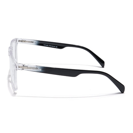 Voyage Visionary Transparent Square Eyeglasses for Men & Women - SLMG6369-C4