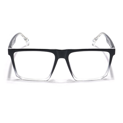 Voyage Visionary Black & Transparent Square Eyeglasses for Men & Women - SLMG6370-C5