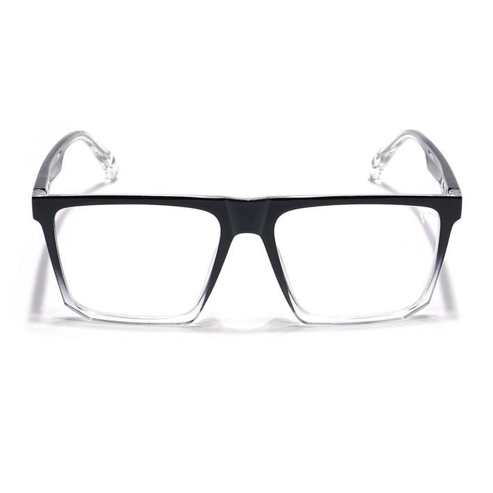 Voyage Visionary Black & Transparent Square Eyeglasses for Men & Women - SLMG6370-C5