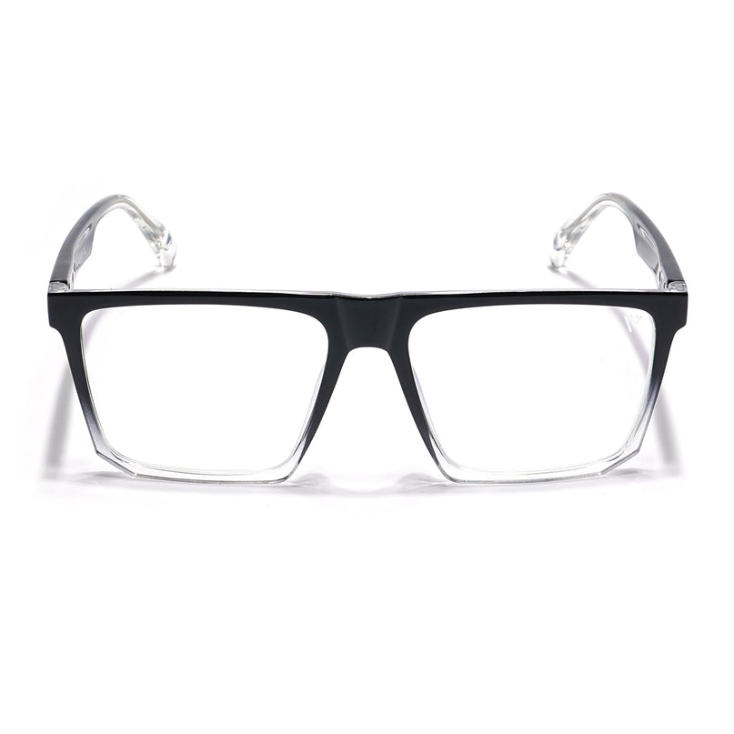 Voyage Visionary Black & Transparent Square Eyeglasses for Men & Women - SLMG6370-C5
