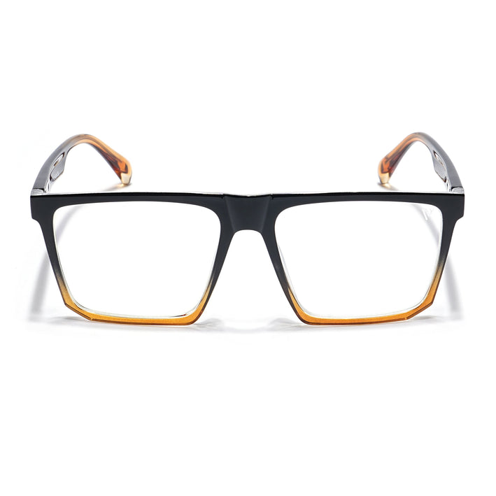 Voyage Visionary Black & Brown Square Eyeglasses for Men & Women - SLMG6371-C6