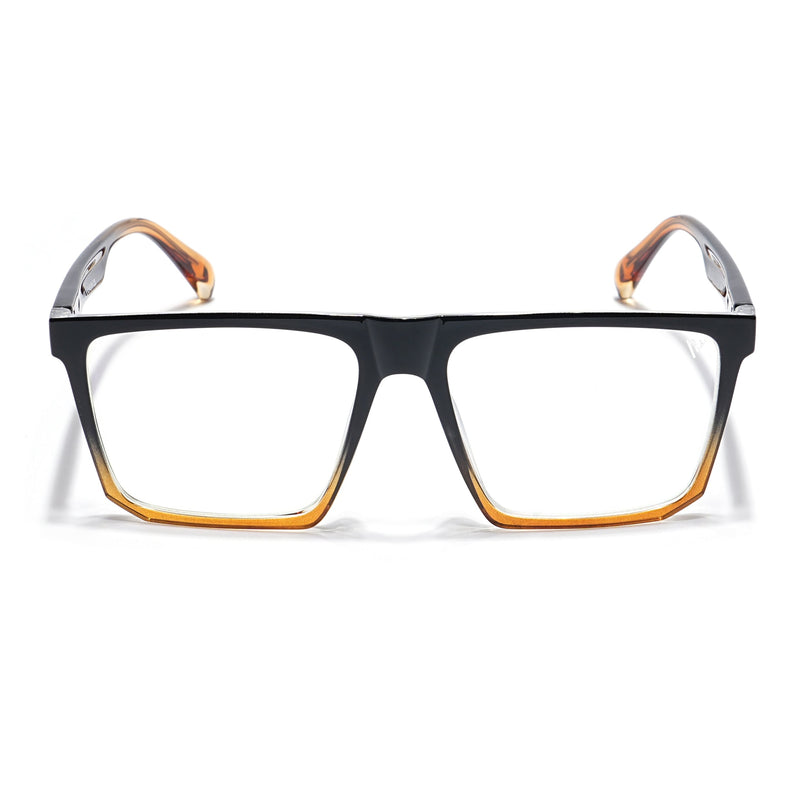 Voyage Visionary Black & Brown Square Eyeglasses for Men & Women - SLMG6371-C6