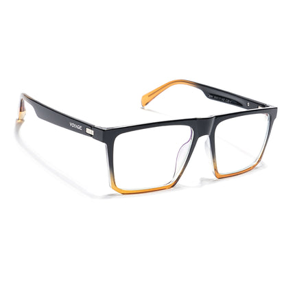 Voyage Visionary Black & Brown Square Eyeglasses for Men & Women - SLMG6371-C6