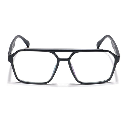 Voyage Visionary Matt Black Wayfarer Eyeglasses for Men & Women - SLMG6373-C1