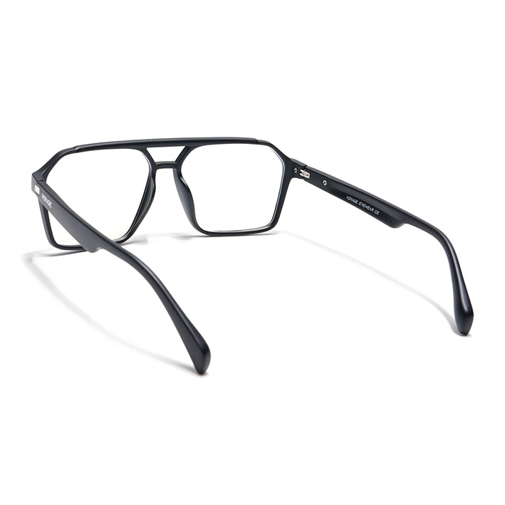 Voyage Visionary Matt Black Wayfarer Eyeglasses for Men & Women - SLMG6373-C1