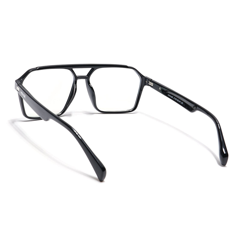 Voyage Visionary Shine Black Wayfarer Eyeglasses for Men & Women - SLMG6374-C2