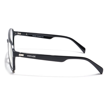 Voyage Visionary Shine Black Wayfarer Eyeglasses for Men & Women - SLMG6374-C2