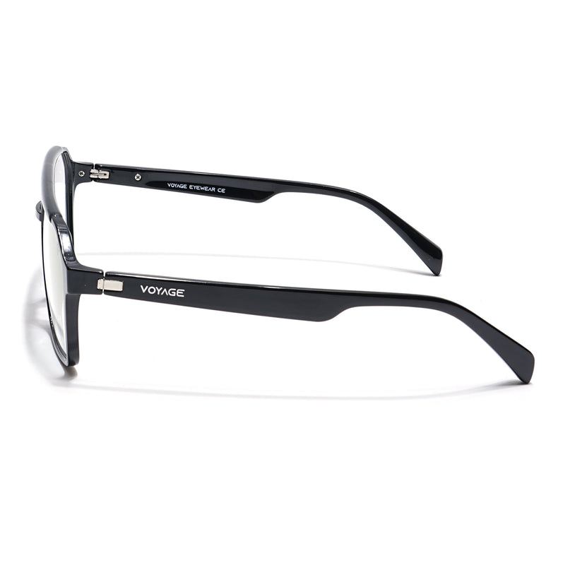 Voyage Visionary Shine Black Wayfarer Eyeglasses for Men & Women - SLMG6374-C2