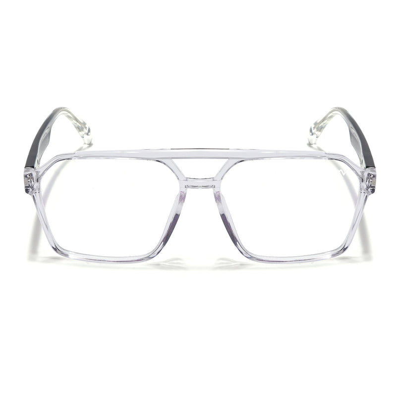 Voyage Visionary Transparent Wayfarer Eyeglasses for Men & Women - SLMG6375-C3