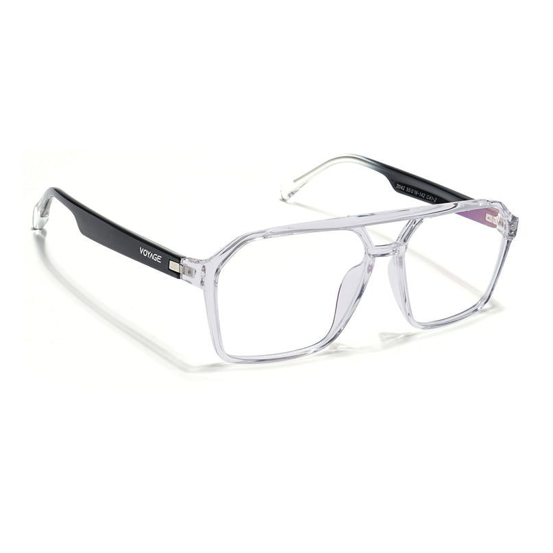 Voyage Visionary Transparent Wayfarer Eyeglasses for Men & Women - SLMG6375-C3