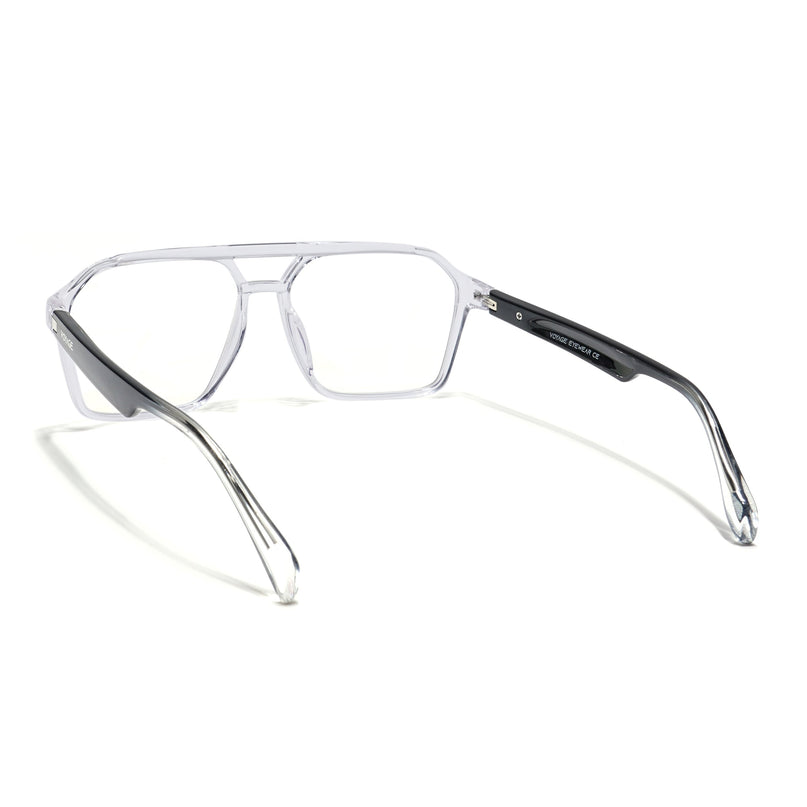 Voyage Visionary Transparent Wayfarer Eyeglasses for Men & Women - SLMG6375-C3